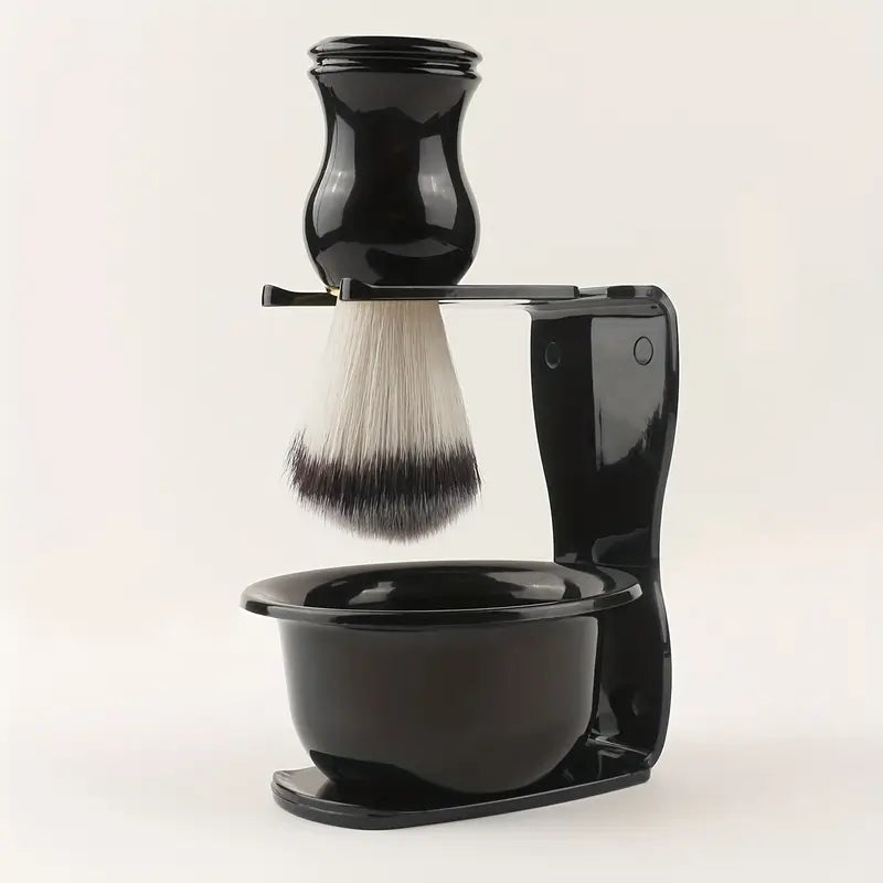 Shaving Bowl + Brush Set - Black