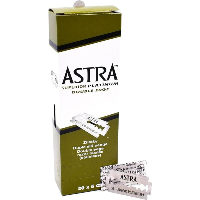Astra Superior Platinum Double Edge Razor Blades - 100pcs