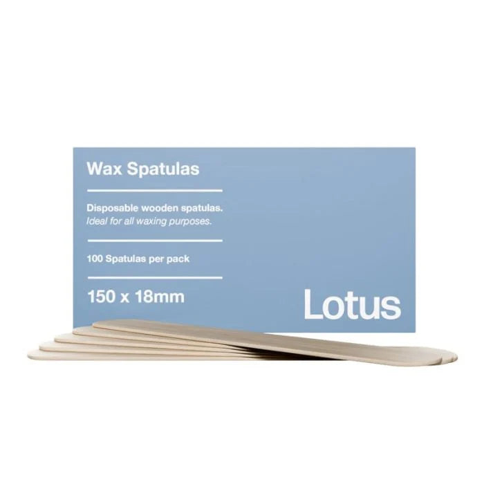 Lotus Hot Wax Wooden Spatulas - 100pcs