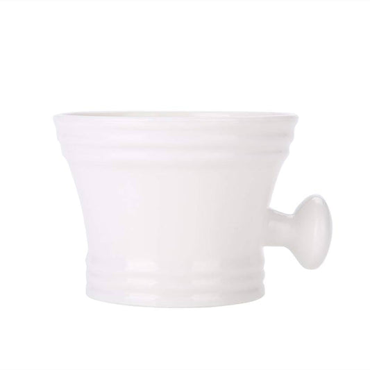 Big Shaving Bowl with Handle XL - White
