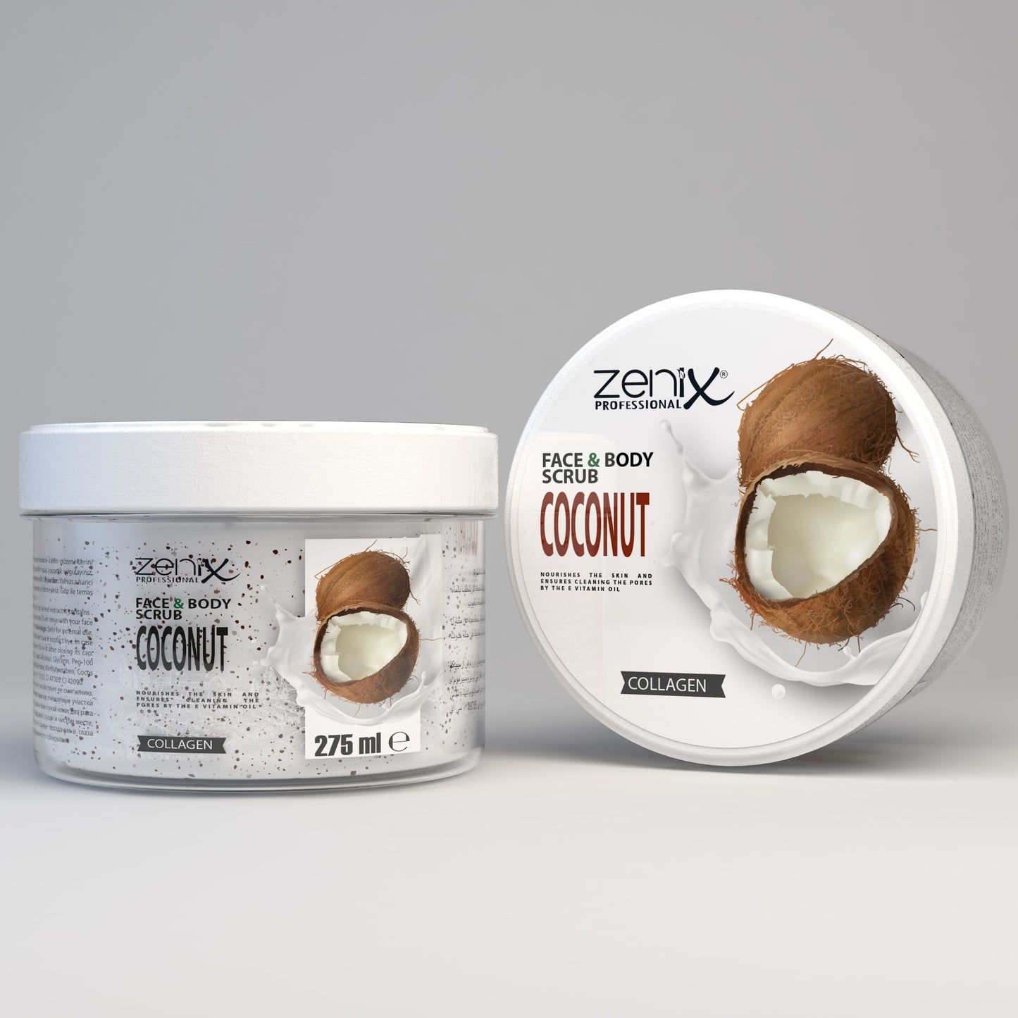 Zenix Face Scrub Collagen Coconut - 275ml