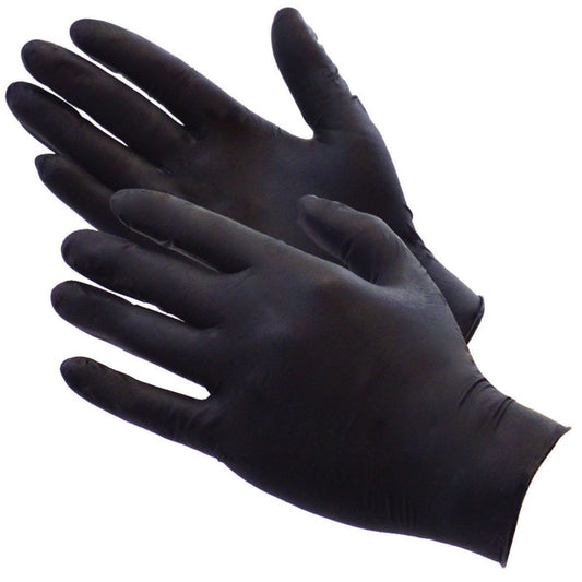 Black Nitrile Gloves - 100pc