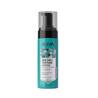 Agiva Professional Sea Salt Texturising Hair Foam Mousse | Volume & Messy | 200ml